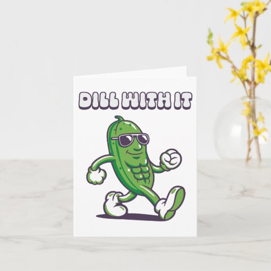 漬物を飲クールむ カード (黄色い花)