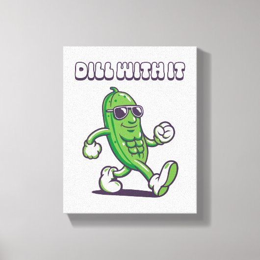 漬物を飲クールむ キャンバスプリント (正面)