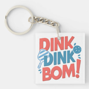 漬物スローガンDink Dink Boom漬物おもしろい球 キーホルダー