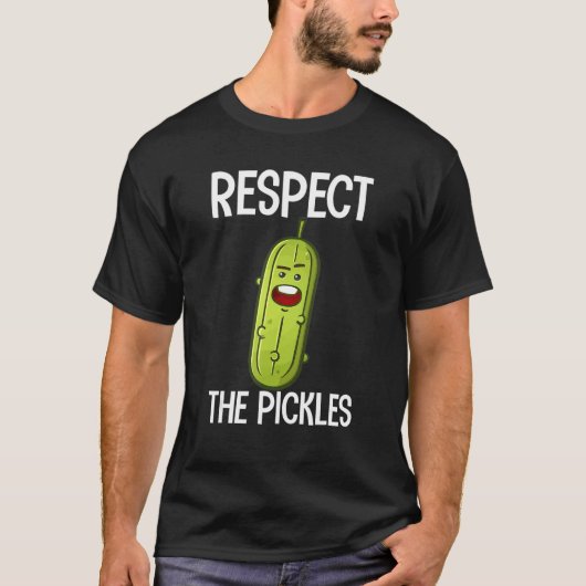 漬物ディルキュウリのビーガン食を尊重する Tシャツ (正面)