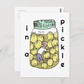 漬物救済の玉ねぎの瓶に入れる ポストカード (正面/裏面)