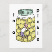漬物救済の玉ねぎの瓶に入れる ポストカード (正面)