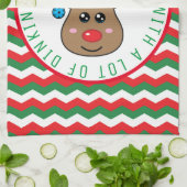 漬物用トナカイのキッチンタオル キッチンタオル (折り畳み)