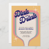 漬物用ピックボール誕生日、ピックボール 招待状 (正面/裏面)