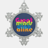 漬物素晴らしも同じ スノーフレークピューターオーナメント (正面)