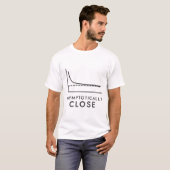 漸近的に近づく微分積分グラフ Tシャツ (正面フル)