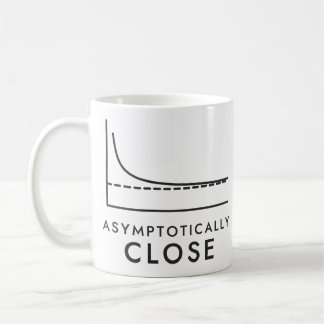漸近的に近づく微積分グラフ コーヒーマグカップ