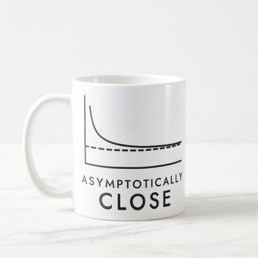 漸近的に近づく微積分グラフ コーヒーマグカップ (左)
