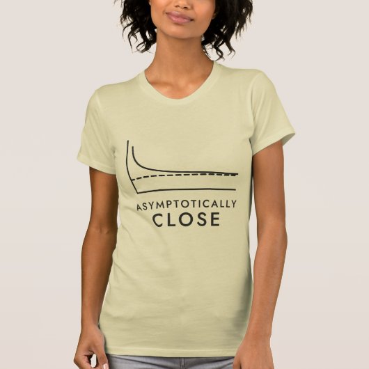 漸近的に近づく微積分グラフ Tシャツ (正面)