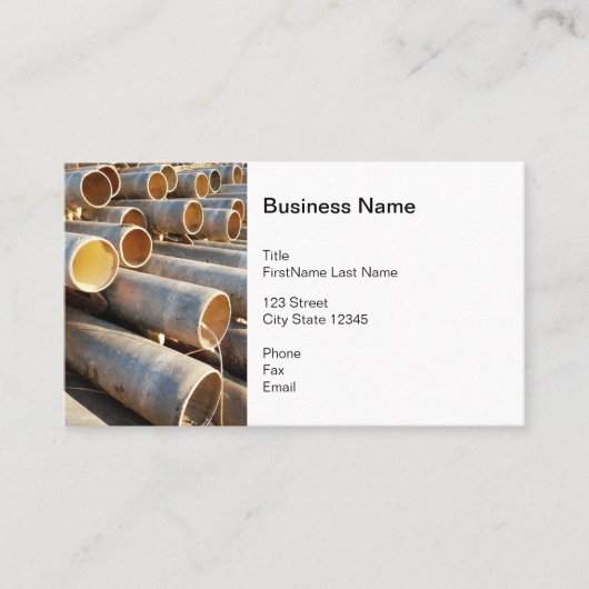 潅漑の管の名刺 名刺 (正面)