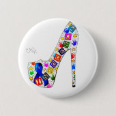 潔白 缶バッジ (正面)