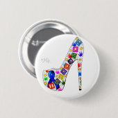 潔白 缶バッジ (正面&裏面)