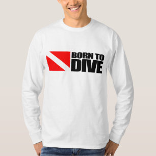 潜るために生まれて下さい Tシャツ