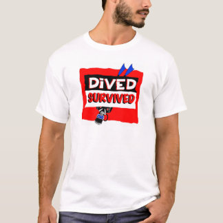 潜る生き延びられる Tシャツ