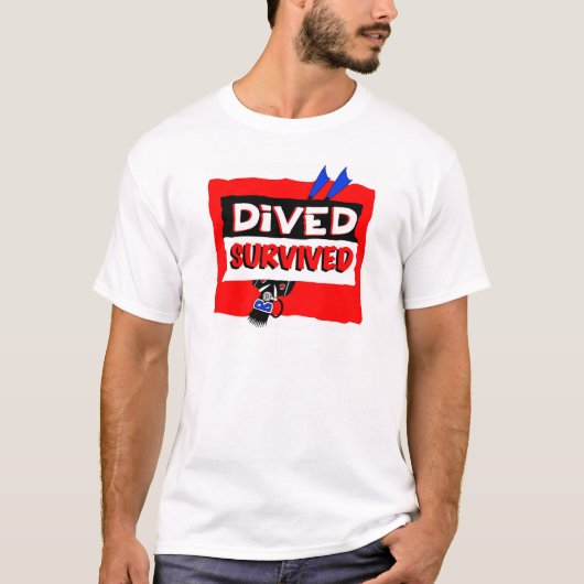 潜る生き延びられる Tシャツ (正面)