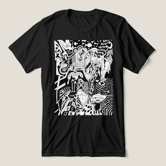 潜在意識の魚 トライブレンドＴシャツ (デザイン正面)