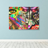 潜在意識ドリームデジタルコラージュby KEB キャンバスプリント (インサイチュ (ウッドフロア))