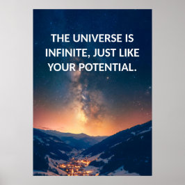 潜在的なやる気を起こさせる引用文ポスター ポスター