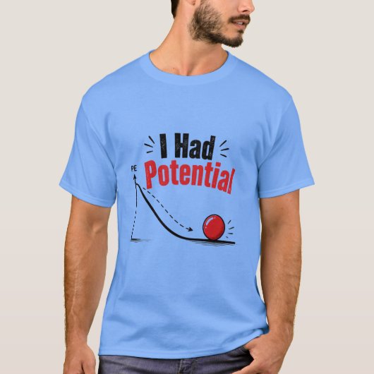 潜在的な物理学ユーモアあり Tシャツ (正面)