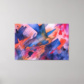「潜在能力を解き放つ」コンテンポラリー抽象芸術・アート キャンバスプリント (正面)