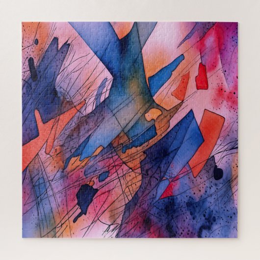 「潜在能力を解き放つ」コンテンポラリー抽象芸術・アート ジグソーパズル (縦)