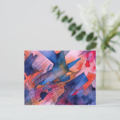 「潜在能力を解き放つ」コンテンポラリー抽象芸術・アート ポストカード (スタンド正面)