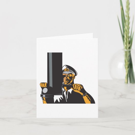 潜望鏡航海のを用いた潜水艦長 カード (正面)