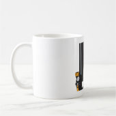 潜望鏡航海のを用いた潜水艦長 コーヒーマグカップ (左)