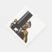 潜望鏡航海のを用いた潜水艦長 スタンダードランチョンナプキン (角)