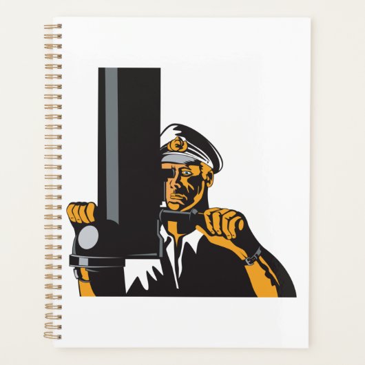 潜望鏡航海のを用いた潜水艦長 プランナー手帳 (正面)