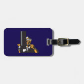 潜望鏡航海のを用いた潜水艦長 ラゲッジタグ (正面横)