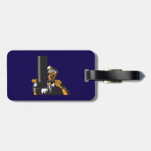 潜望鏡航海のを用いた潜水艦長 ラゲッジタグ (裏面横)