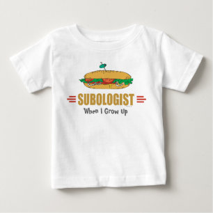 潜水おもしろい艦サンドイッチ ベビーTシャツ