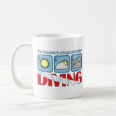 潜水のための予測 コーヒーマグカップ (左)