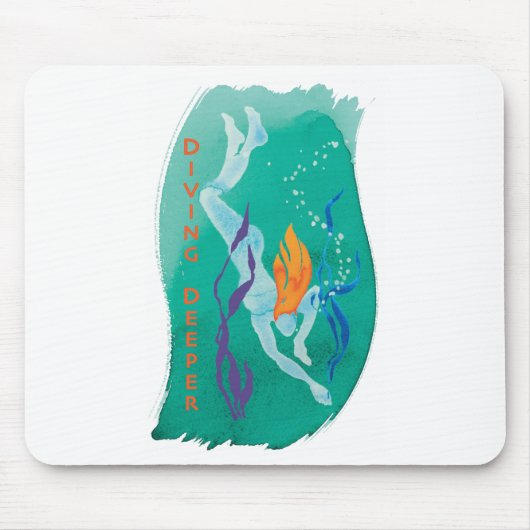 潜水のより深いmousepad マウスパッド (正面)