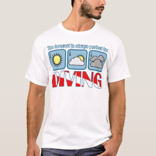 潜水の予報 Tシャツ