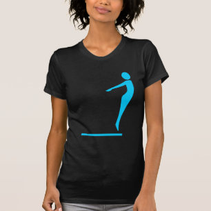 潜水の姿-スカイブルー Tシャツ