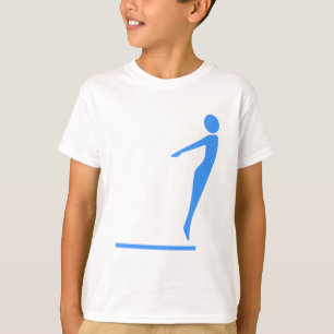潜水の姿-空色 Tシャツ