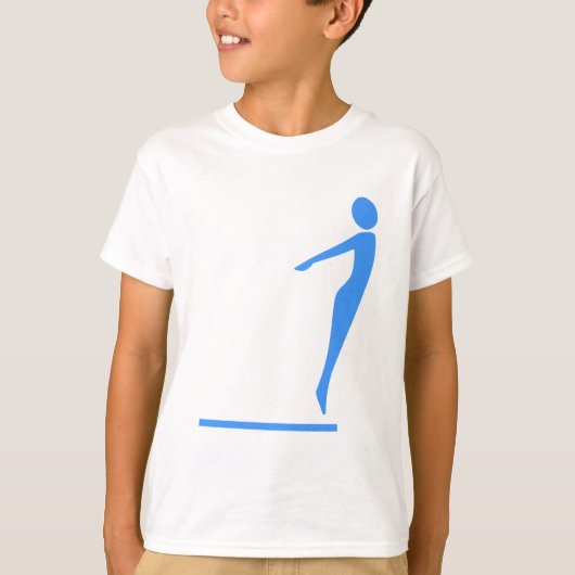潜水の姿-空色 Tシャツ (正面)