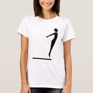 潜水の姿-黒 Tシャツ