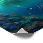 潜水夫は人のいない城を見つける ポスター (角)