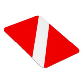 潜水旗，スキューバ·ダイバー·ダイバーがダウン マグネット (右側)