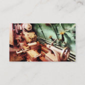 潜水艇における金属旋盤 名刺 (裏面)