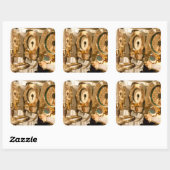 潜水艇の航法ゲージと楽器 スクエアシール (シート)