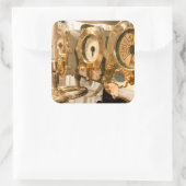 潜水艇の航法ゲージと楽器 スクエアシール (バッグ)