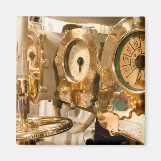 潜水艇の航法ゲージと楽器 マグネット (正面)