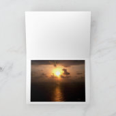 潜水艦および日没 カード (内部)