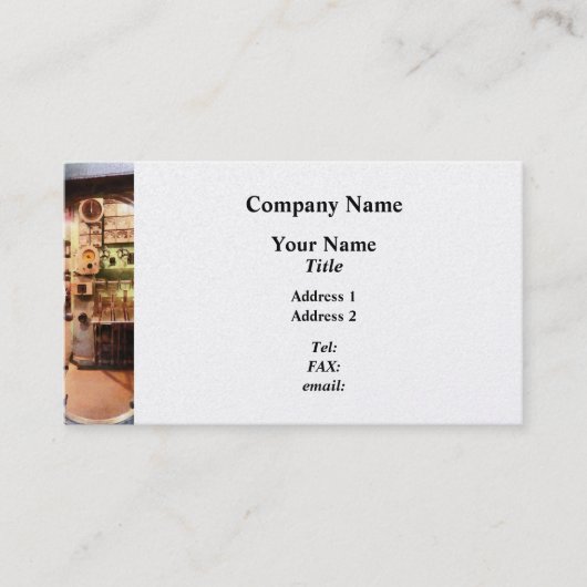 潜水艦でハッチ 名刺 (正面)