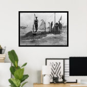 潜水艦と帆船1905 ポスター (ホームオフィス)