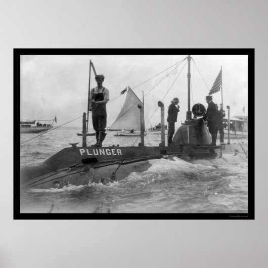 潜水艦と帆船1905 ポスター (正面)